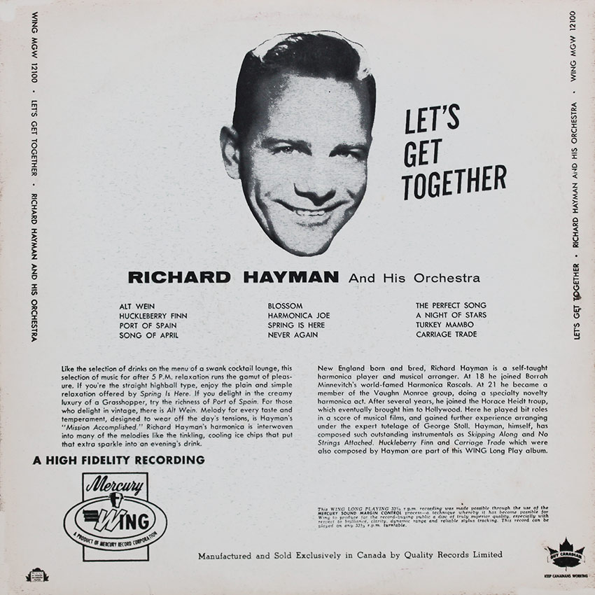 Richard Hayman and His Orchestra - Let's Get Together