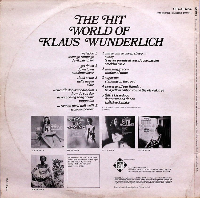 Klaus Wunderlich - The Hit World Of
