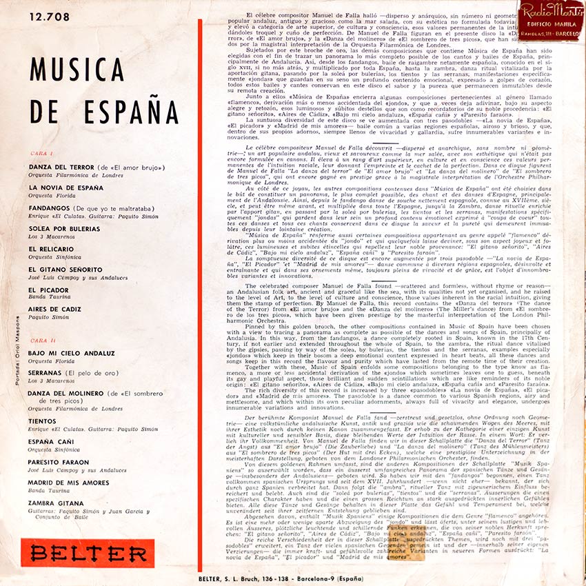 Música de España - Various Artists