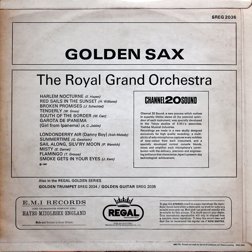 Royal Grand Orchestra - Golden Sax