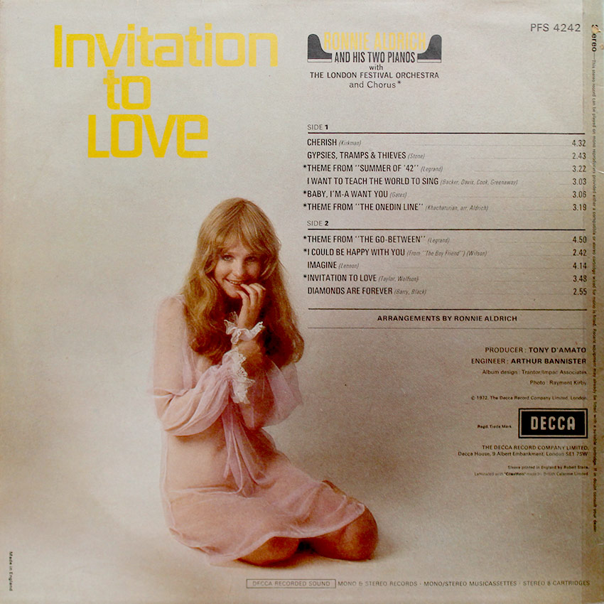 Invitation To Love - Ronnie Aldrich & his Two Pianos