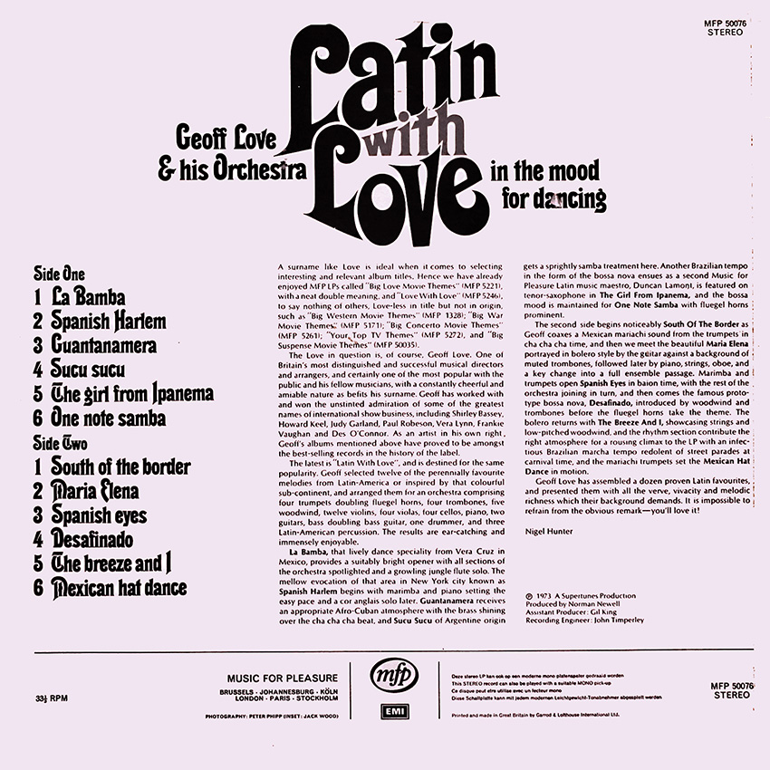 Geoff Love - Latin With Love