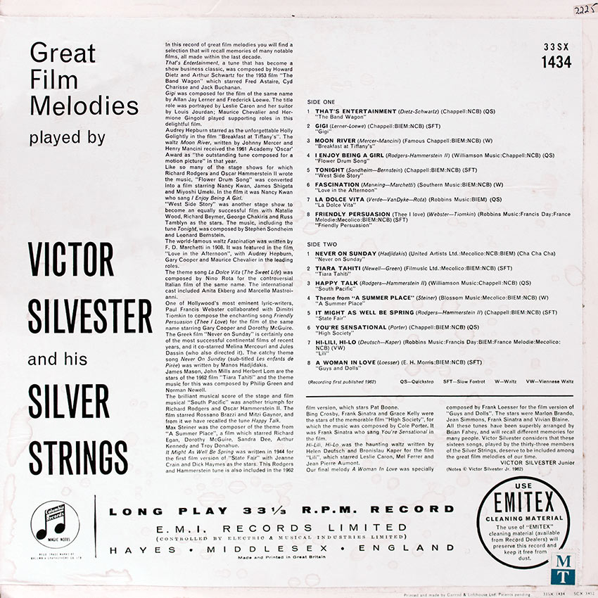 Great Film Melodies Played by Victor Sylvester and his Silver Strings