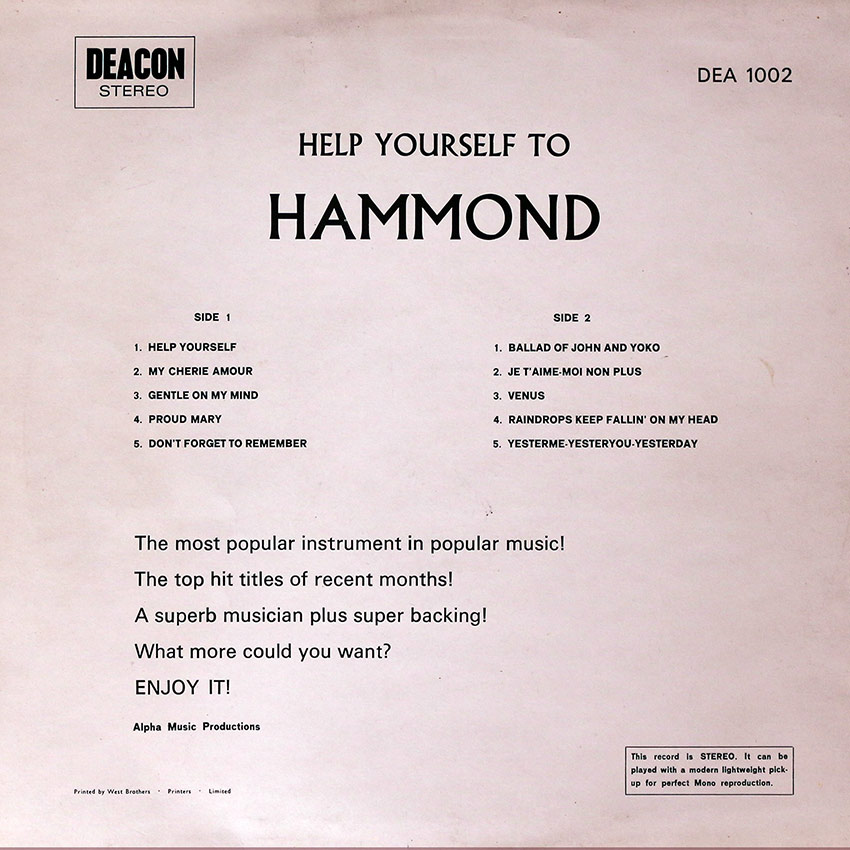 Help Yourself to Hammond