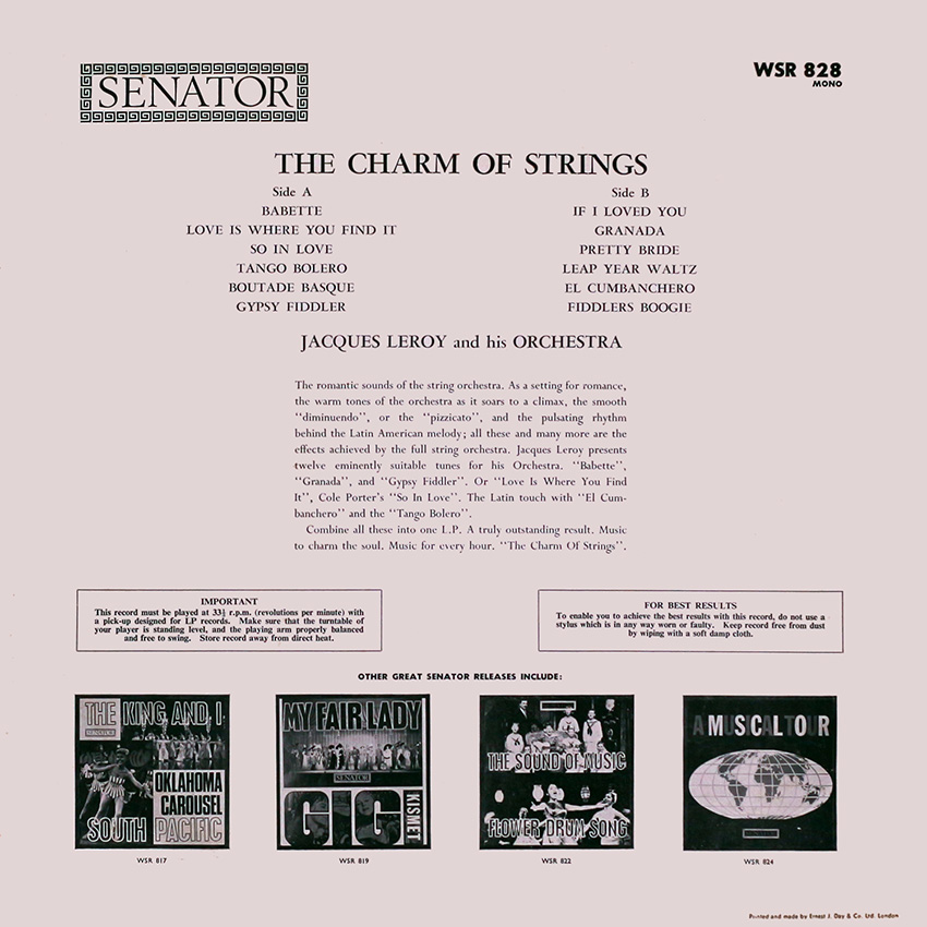 Jacques Leroy - The Charm of Strings
