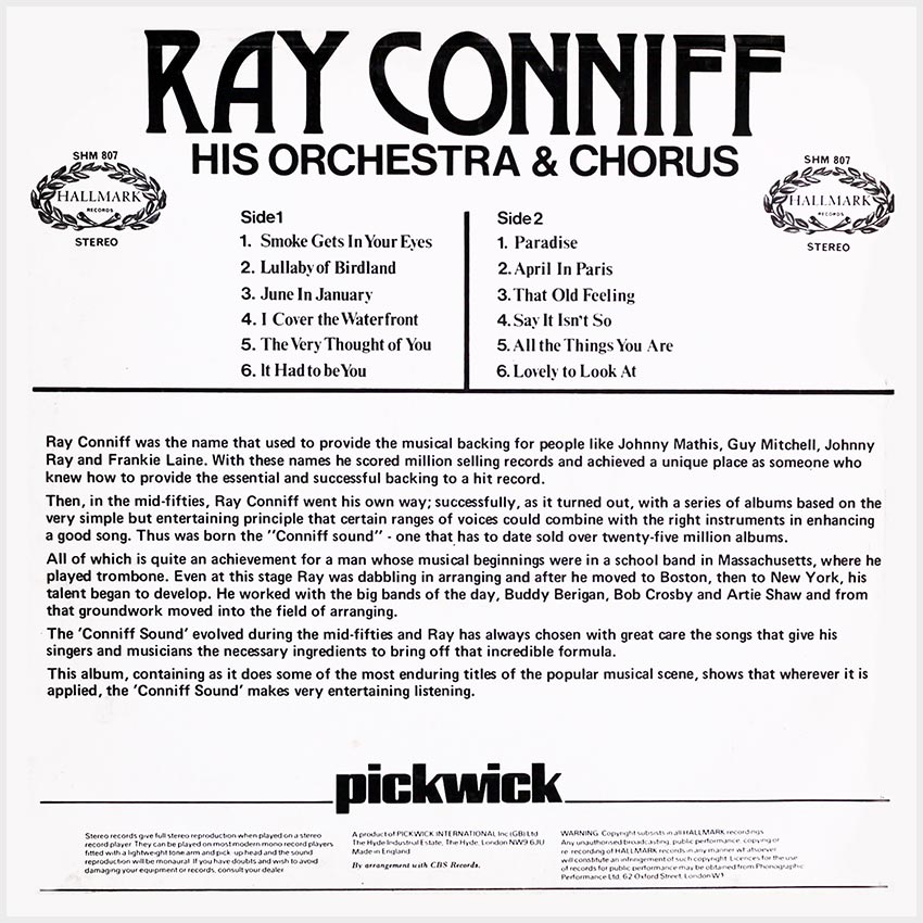 Ray Conniff His Orchestra & Chorus