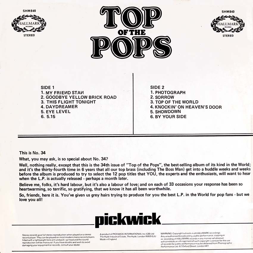 Top of the Pops Vol. 34