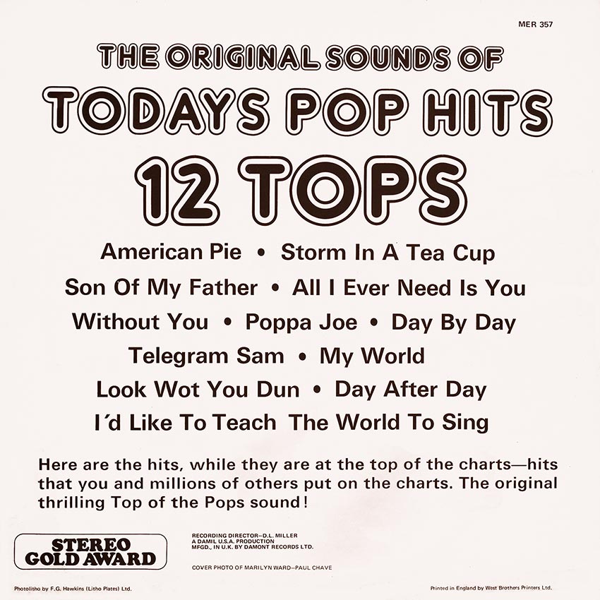 12 Tops – Today’s Pop Hits Vol. 01