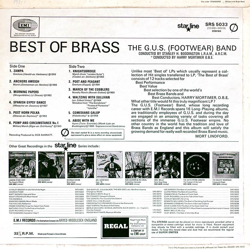 The G.U.S. Footwear Band - Best of Brass