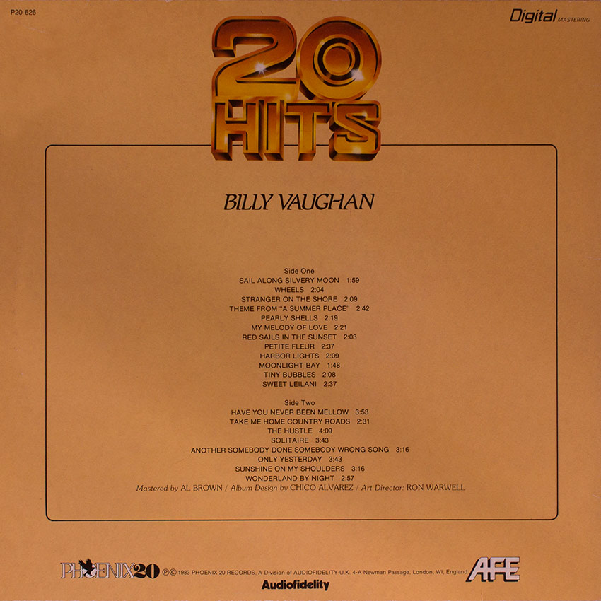 Billy Vaughan - 20 Hits