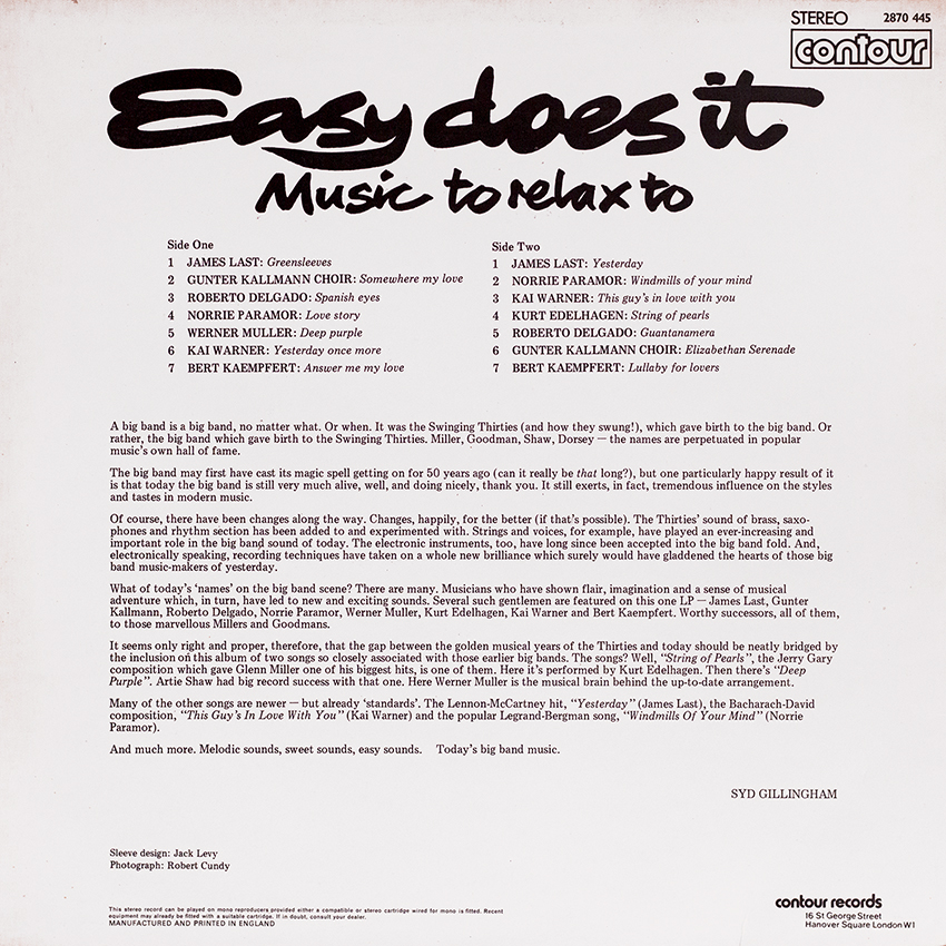 Easy Does It Music To Relax To - Various Artists