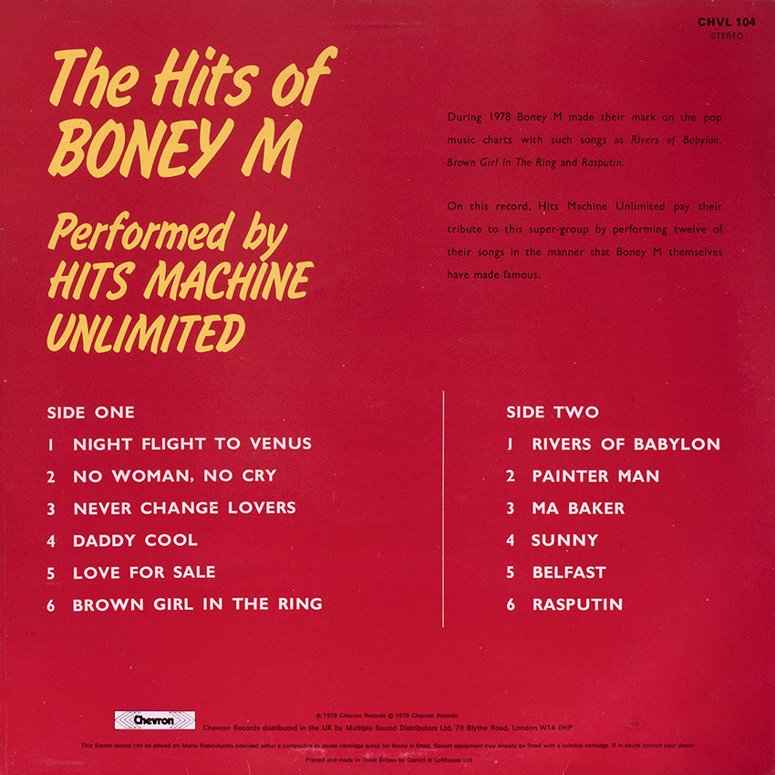 Hits Machine Unlimited - Hits of Boney M