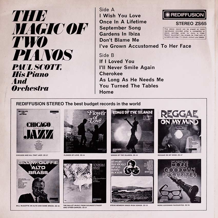 Paul Scott His Piano and Orchestra - The Magic of Two Pianos