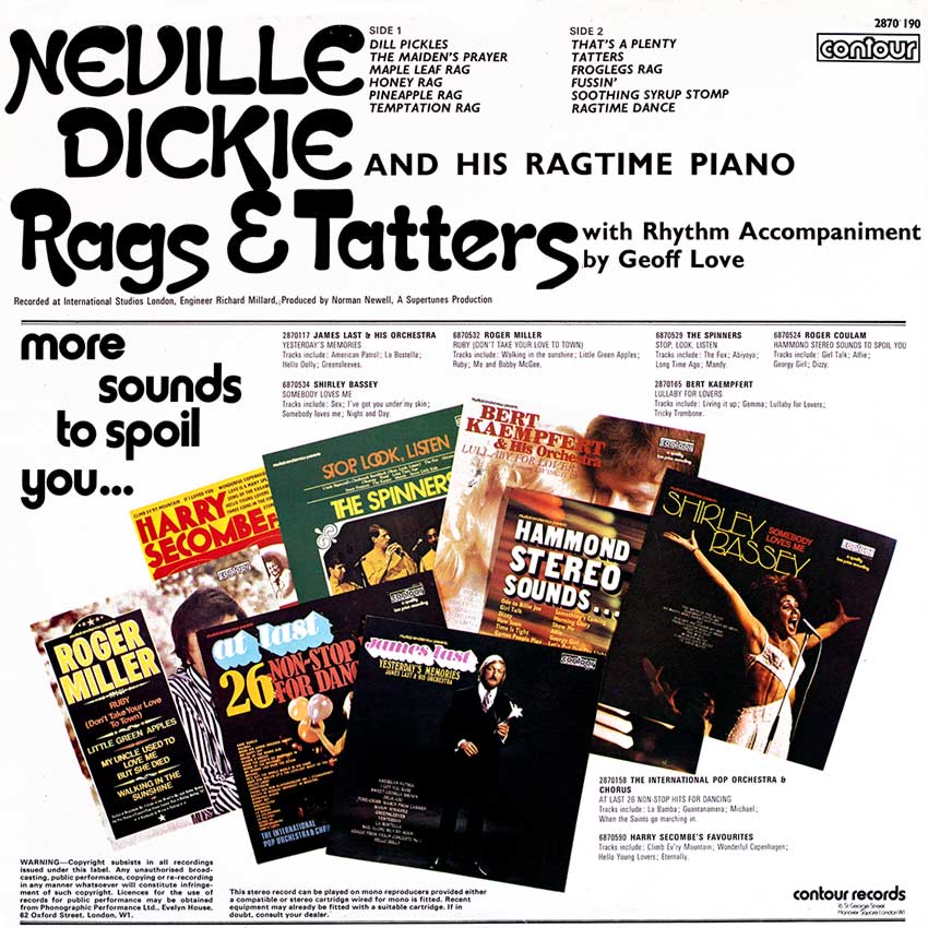 Neville Dickie and His Ragtime Piano - Rags and Tatters