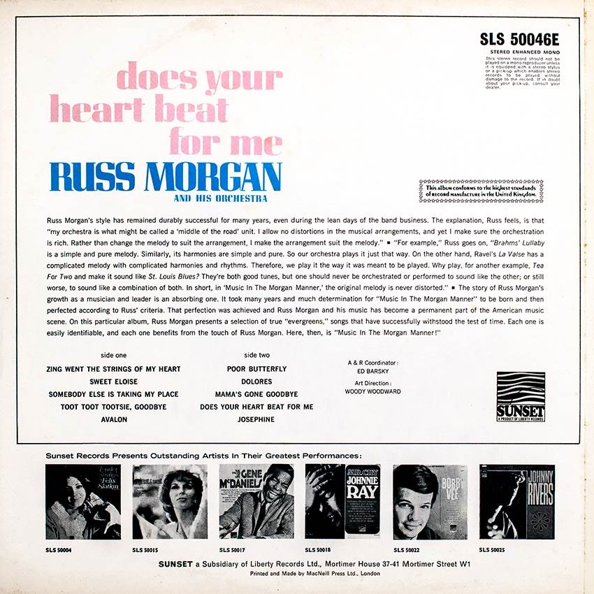 Russ Morgan - Does Your Heart Beat For Me