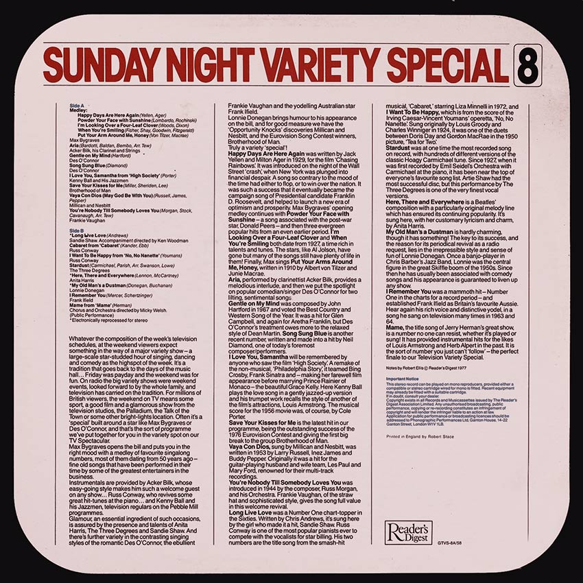 Sunday Night Variety Special 8