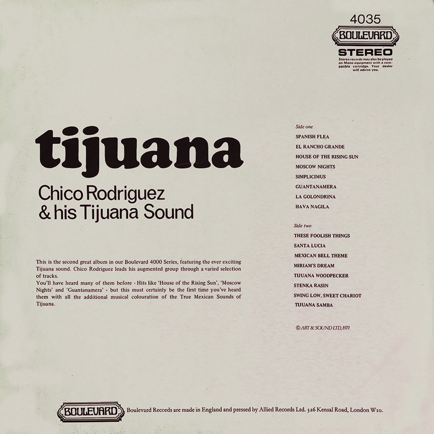 Tijuana - Chico Rodriguez & his Tijuana Sound