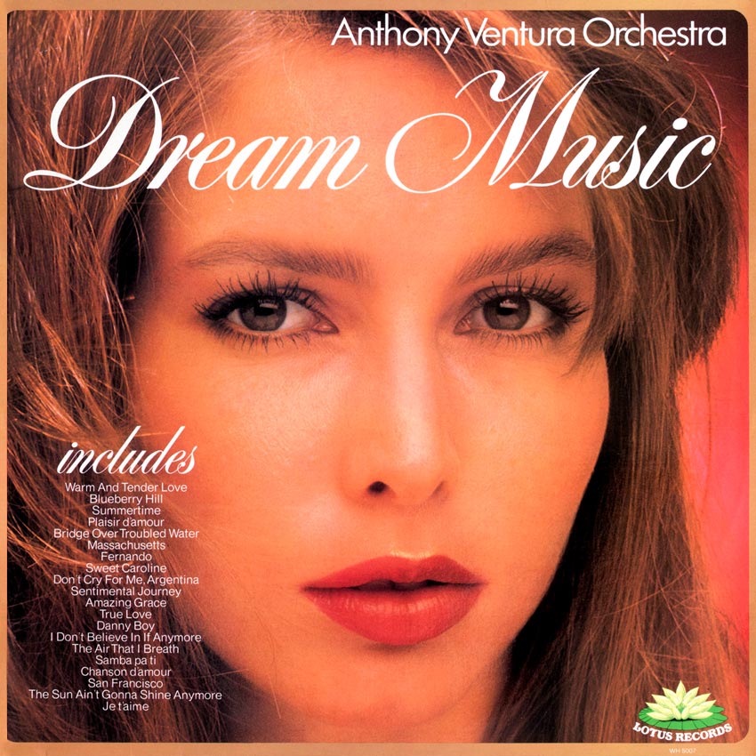 Anthony Ventura Orchestra - Dream Music - a dreamy album cover from Cover Heaven