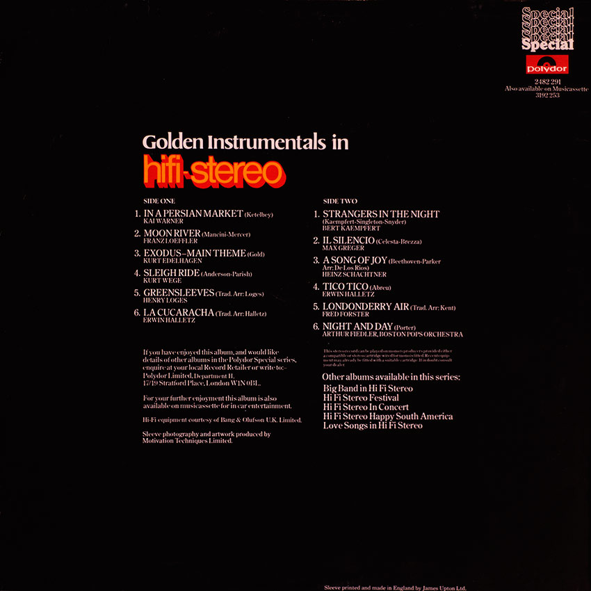 Golden Instrumentals In HiFi Stereo - Various Artists