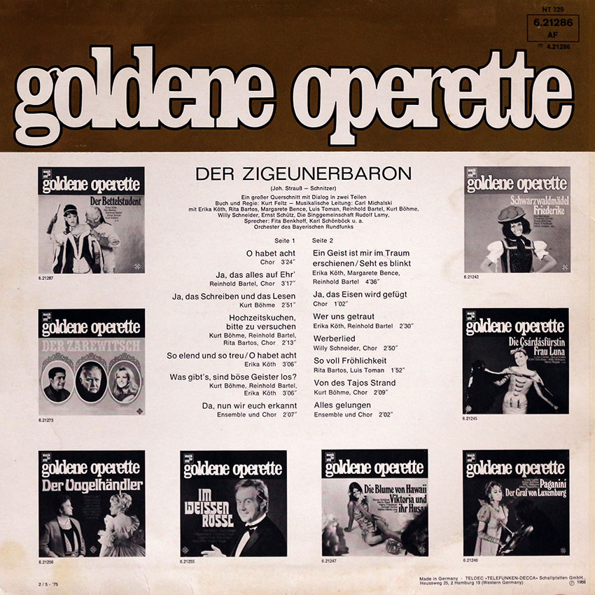 Der Zigeunerbaron - Goldene Operette