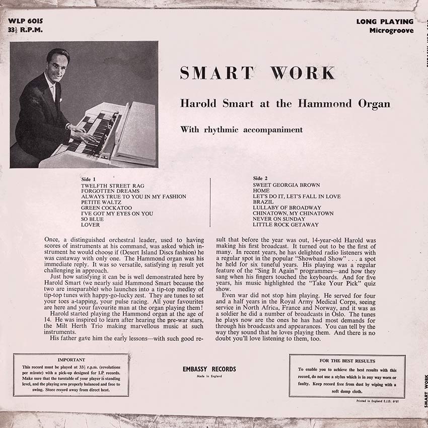Harold Smart - Smart Work