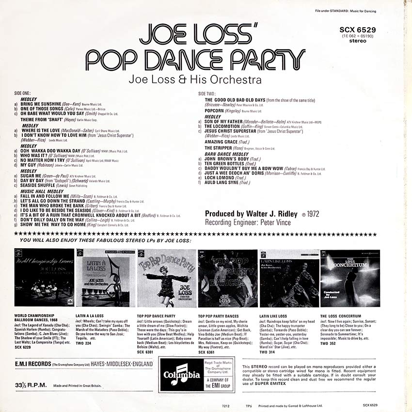 Joe Loss & His Orchestra - Joe Loss' Pop Dance Party