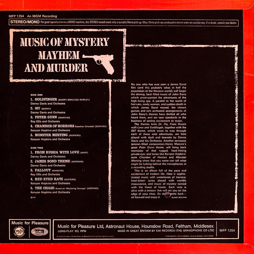 Music of Mystery Mayhem and Murder - Various Artists - James Bond music