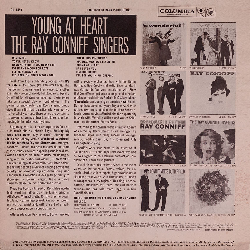The Ray Conniff Singers - Young At Heart