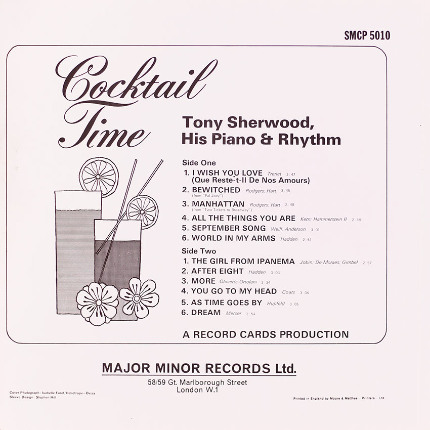 Tony Sherwood His Piano & Rhythm - Cocktail Time