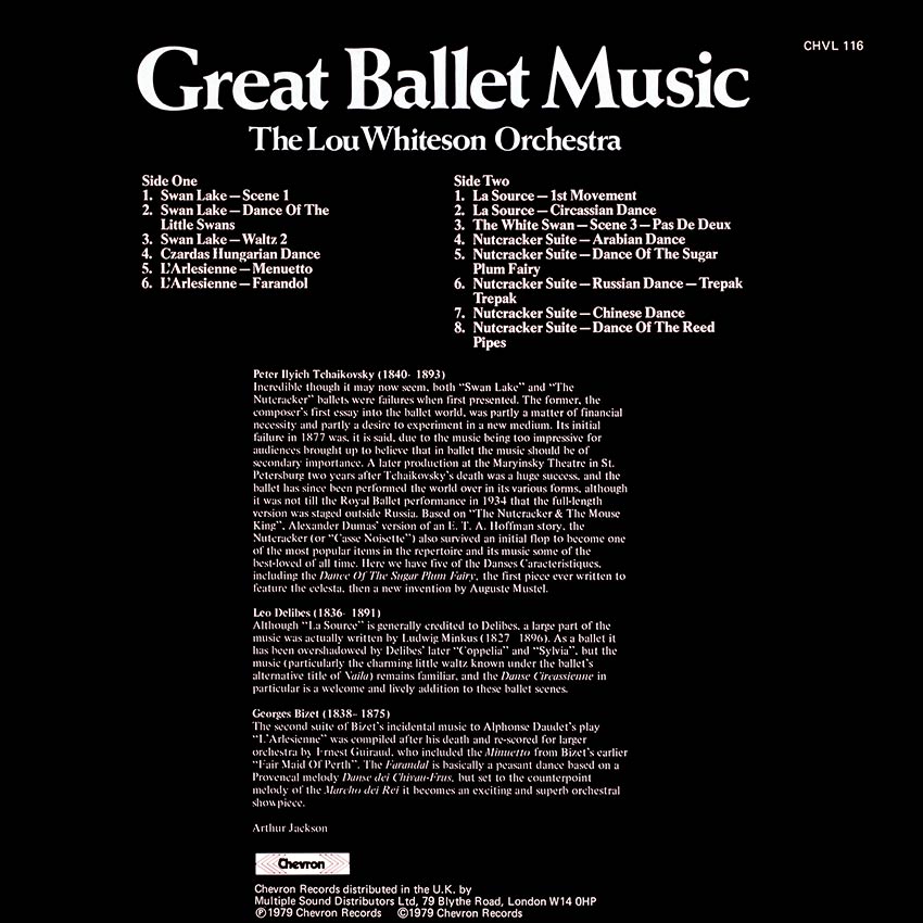 Lou Whiteson Orchestra - Great Ballet Music