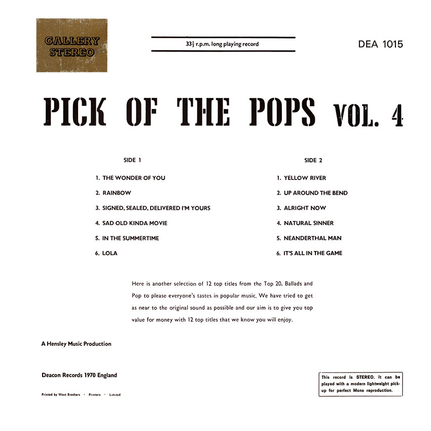 Pick of the Pops Vol. 4
