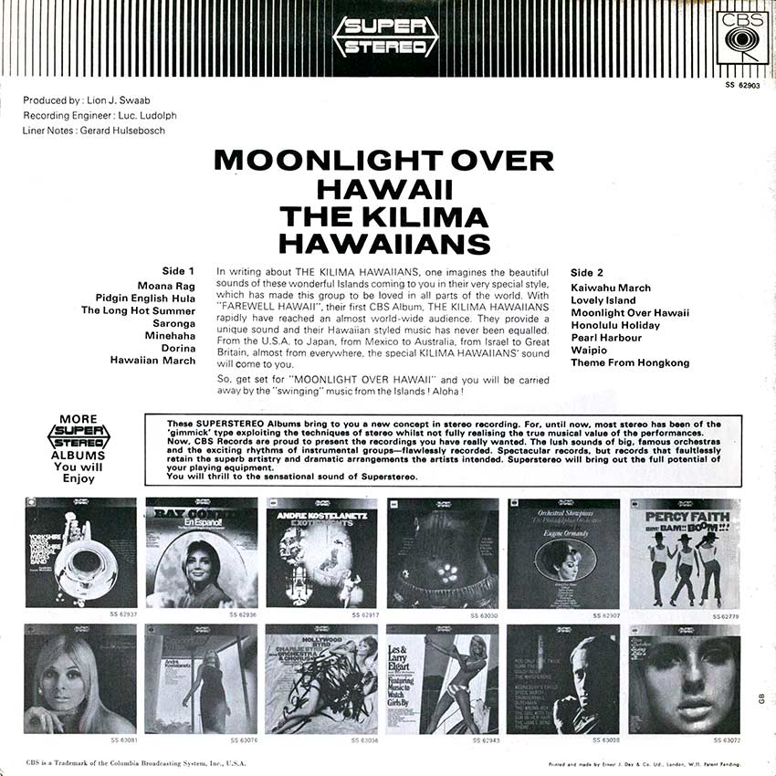 The Kilima Hawaiians - Moonlight Over Hawaii