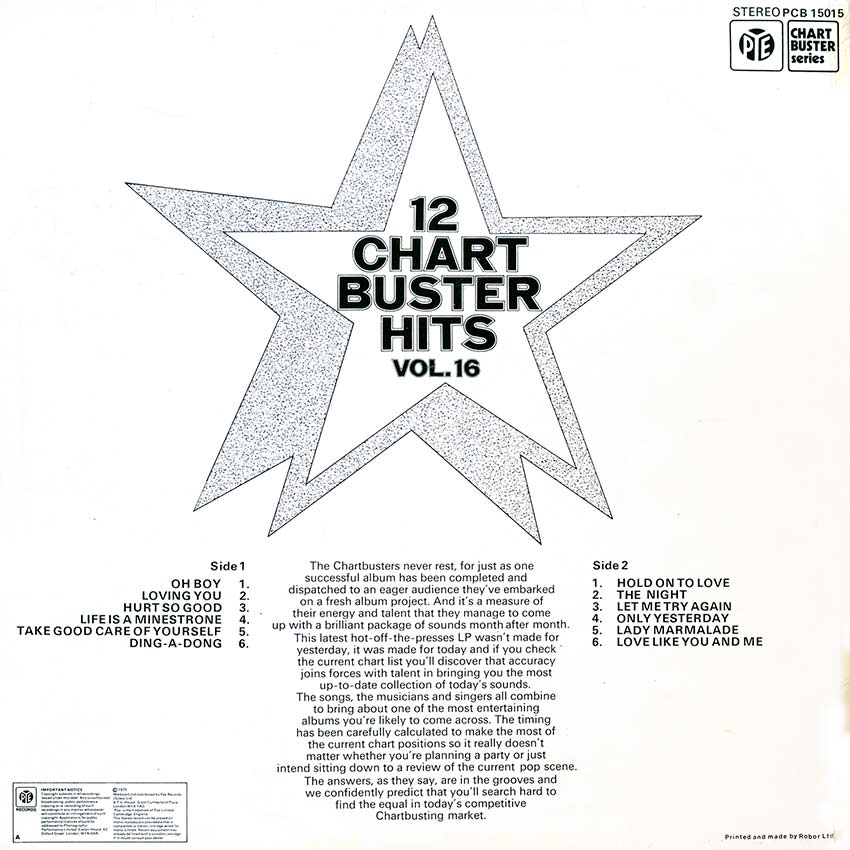 12 Chart Buster Hits Vol. 16 - Various Artists