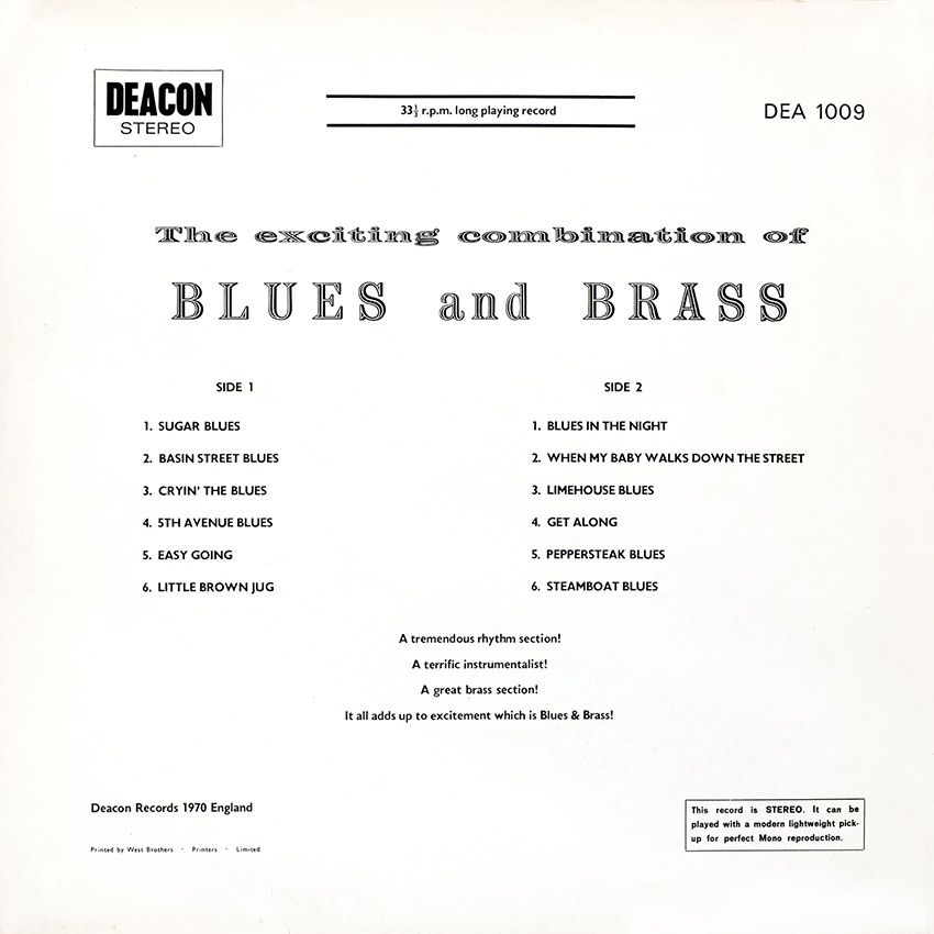Blues and Brass - The exciting combination of