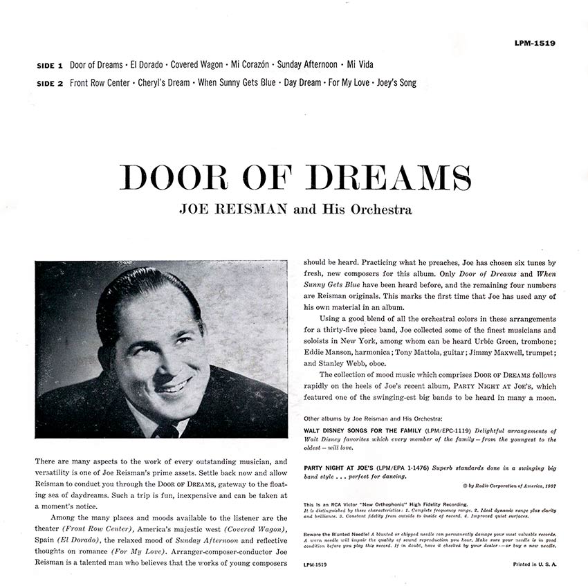 Joe Reisman and His Orchestra - Door Of Dreams