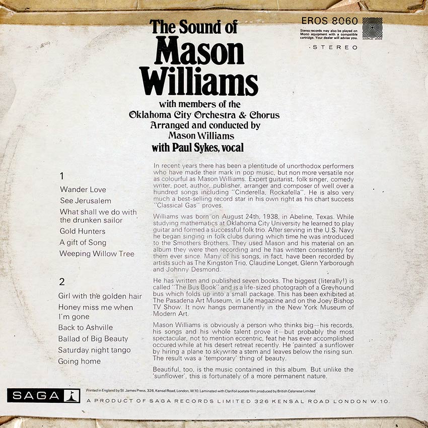 Oklahoma City Orchestra & Chorus - The Sound of Mason Williams